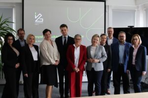 Łukasiewicz - ITECH wizyta prof. dr hab. inż. Marii Mrówczyńskiej, Podsekretarza Stanu w Ministerstwie Nauki i Szkolnictwa Wyższego