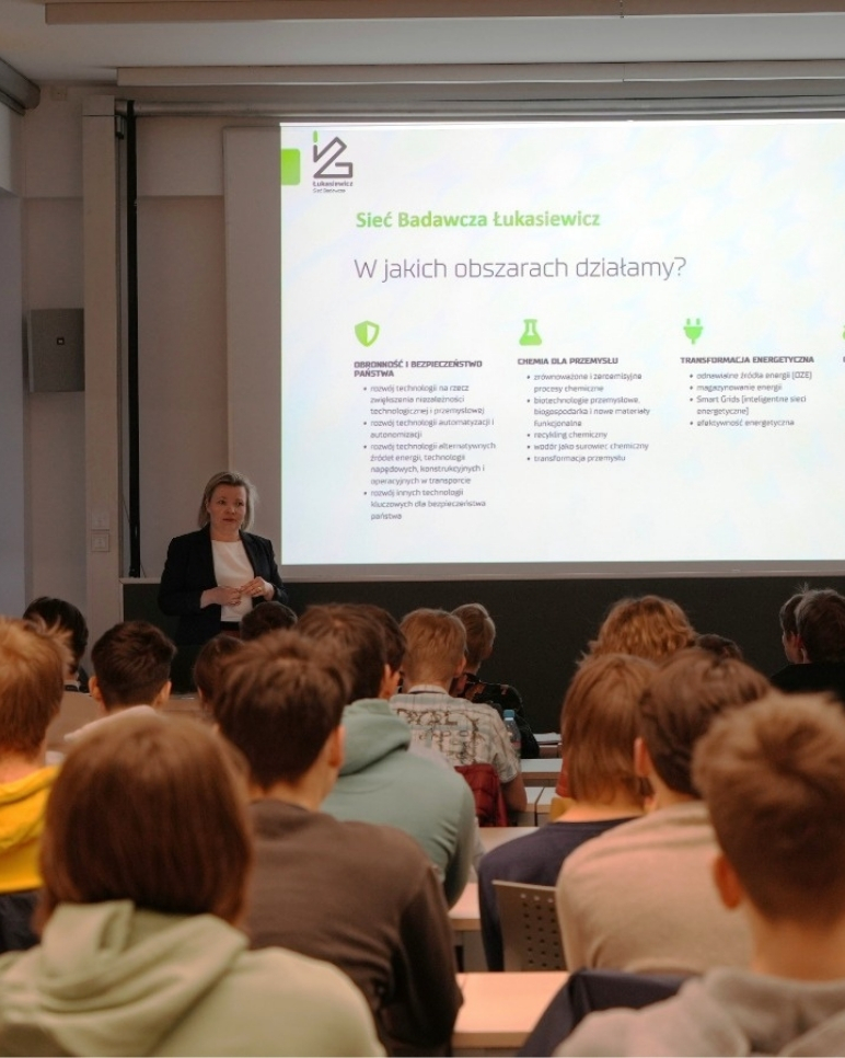 Olimpijczycy w Łukasiewiczu, prezentacja Łukasiewicz - ITECH